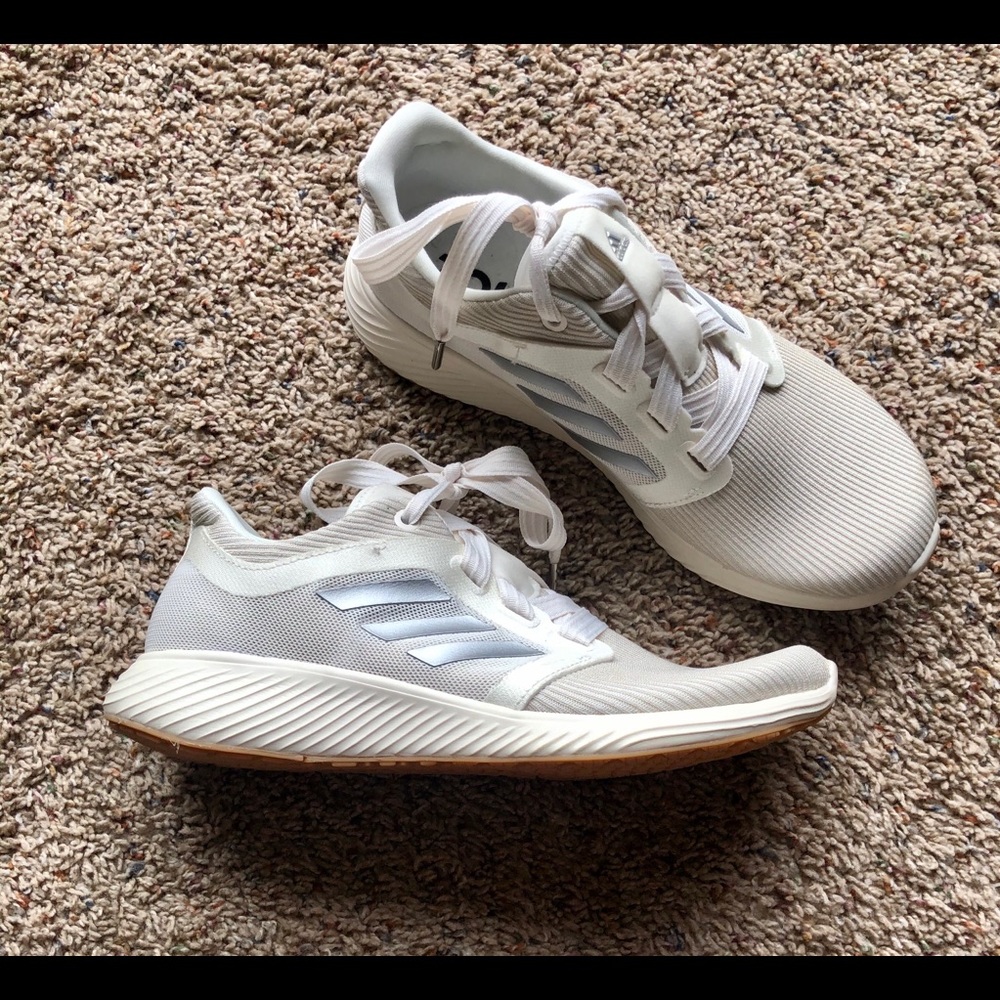 Like New Adidas Edge Luxe White Tennis Shoes